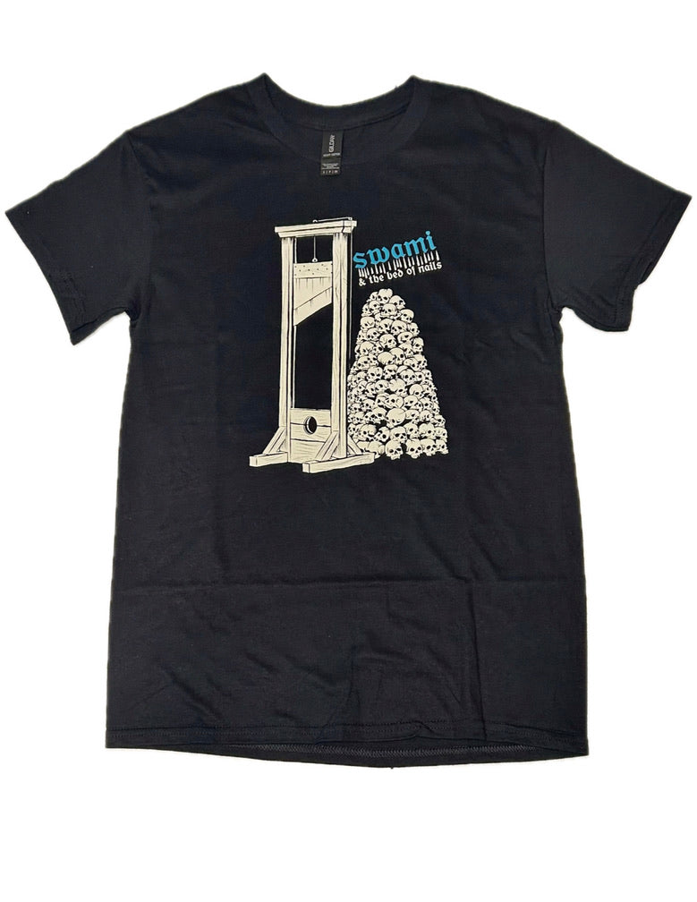 Swami And The Bed Of Nails - Guillotine and Skull Pile Short Sleeved T Shirt